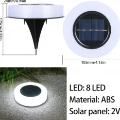 LED Solar Grounded Light Solar Power Buried Lights Garden Outdoor PathWay Floor Light Yard Fence Under Ground Stairs Decking Light