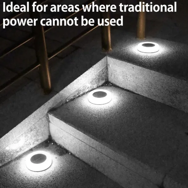 LED Solar Grounded Light Solar Power Buried Lights Garden Outdoor PathWay Floor Light Yard Fence Under Ground Stairs Decking Light