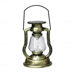 LED Solar Lamp Retro Kerosene Lamp Outdoor Garden Courtyard Decoration Portable Lantern Solar Candle Pendant Outdoor Camping Tent Lamp