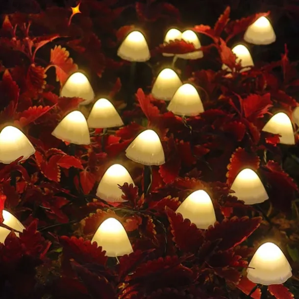 LED Solar String Light Outdoor Garden Decoration Mushroom Lights IP65 Waterproof Garland Patio Decor Outdoor Solar Lights Fairy Light