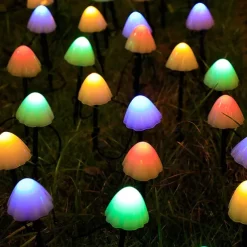 LED Solar String Light Outdoor Garden Decoration Mushroom Lights IP65 Waterproof Garland Patio Decor Outdoor Solar Lights Fairy Light
