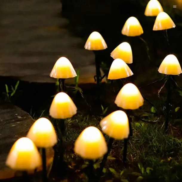 LED Solar String Light Outdoor Garden Decoration Mushroom Lights IP65 Waterproof Garland Patio Decor Outdoor Solar Lights Fairy Light