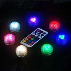 3LED Submersible Light Diving Tank Light Underwater Submersible Light Remote Control Only for RGB Version 1pcs