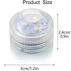 3LED Submersible Light Diving Tank Light Underwater Submersible Light Remote Control Only for RGB Version 1pcs