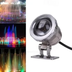 LED Underwater Pond Lights RGB Fountain Spot Lights Remote Control RGB Waterproof Color Changing 12V LED Beads for Landscape