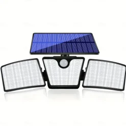 266LEDs Solar Wall Lights Ultra Bright Waterproof Rotatable Motion Sensor Light for Outdoor Porch Yard Wall