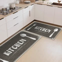Letter Character Kitchen Mat Non-Slip Rug Indoor Outdoor Mat Bedroom Decor Bathroom Mat Entrance Rug Door Mat