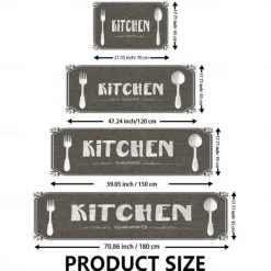 Letter Character Kitchen Mat Non-Slip Rug Indoor Outdoor Mat Bedroom Decor Bathroom Mat Entrance Rug Door Mat