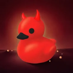 Lil' Devil Ducky Duckieville Duck Goth Resin Collectible Figurines Ducks, Cute Little Duck Statue Crafts, Novelty Decorative Ornaments Halloween Decoration