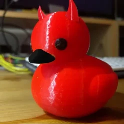 Lil' Devil Ducky Duckieville Duck Goth Resin Collectible Figurines Ducks, Cute Little Duck Statue Crafts, Novelty Decorative Ornaments Halloween Decoration