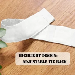 Linen French Door Curtains Privacy Light Reducing Door Curtain with Tieback Rod Pocket Curtain 1 Panel for Glass Door Feature Open Weave Textured