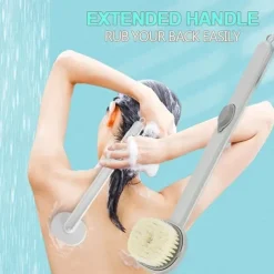 Long Handle Bath Massage Cleaning Brush Brush & Comb Easy to Use Modern Mixed Material tools Shower Accessories