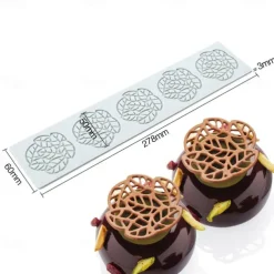 Long Strip Love Bubble Fondant Lace Pad Diy Baking Decoration Molecular Cooking Printing Mold