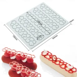 Long Strip Love Bubble Fondant Lace Pad Diy Baking Decoration Molecular Cooking Printing Mold