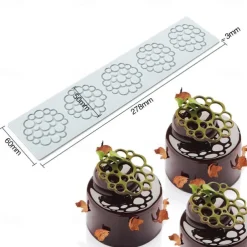 Long Strip Love Bubble Fondant Lace Pad Diy Baking Decoration Molecular Cooking Printing Mold