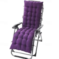Lounge Chair Cushion Tufted Outdoor Rocking Seat Deck Chaise Pad Recliner Mat Recliner Cushion