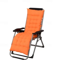 Lounge Chair Cushion Tufted Outdoor Rocking Seat Deck Chaise Pad Recliner Mat Recliner Cushion