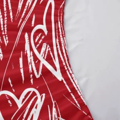 Love Heart Pattern Fitted Sheet Set 100% Cotton Ultra Soft Breathable Silky Bed Sheets Deep Pocket Bedding Sheets 3 Piece Queen King Size