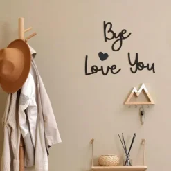 love you bye sign Above Door Topper Decoration, Wooden Script Decor Sign for Door,Home,Windows and Walls, Christmas Valentine's Wedding Thanksgiving Gift