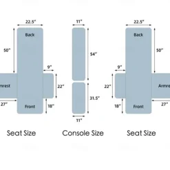 Loveseat 3 Seater Recliner Covers with Console, Burgundy Sofa Cover Couch Towel Mat for 2 or 3 Seater Recliner, Non-Slip Reclining Slipcover for Pet with Elastic Straps