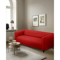 Loveseat Sofa Cover for Dogs Burgundy , 2 Seater For Kilippan Couch Cover Replacement Couch Slipcover Washable Furniture Protector KLIPPcover LITB PRIME cover