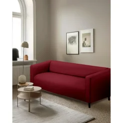 Loveseat Sofa Cover for Dogs Burgundy , 2 Seater For Kilippan Couch Cover Replacement Couch Slipcover Washable Furniture Protector KLIPPcover LITB PRIME cover