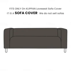 Loveseat Sofa Cover for Dogs Burgundy , 2 Seater For Kilippan Couch Cover Replacement Couch Slipcover Washable Furniture Protector KLIPPcover LITB PRIME cover