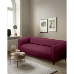 Loveseat Sofa Cover for Dogs Burgundy , 2 Seater For Kilippan Couch Cover Replacement Couch Slipcover Washable Furniture Protector KLIPPcover LITB PRIME cover