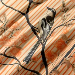 L.T.Home 100% Cotton Sateen Duvet Cover Set Reversible Premium 300 Thread Count Floral Elite Bedding Set Queen King Size