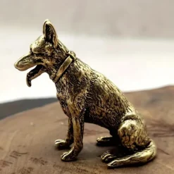 Lucky Copper Dog, Wealth Dog Ornaments, Help Transport Wealth Dog Copperware Chinese Classic Desktop Ornaments Tea Pet Copperware, Cute Aesthetic Things, Strange Things, Micro Desktop Decoration