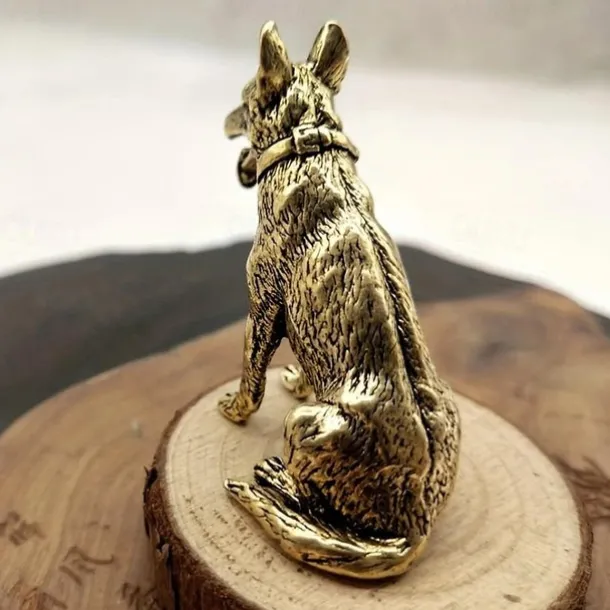 Lucky Copper Dog, Wealth Dog Ornaments, Help Transport Wealth Dog Copperware Chinese Classic Desktop Ornaments Tea Pet Copperware, Cute Aesthetic Things, Strange Things, Micro Desktop Decoration