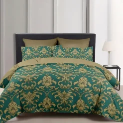 Luxury Floral Pattern Duvet Cover Set Comforter Set Soft 3-Piece Luxury Cotton Bedding Set Home Decor Gift King Queen Duvet Cover