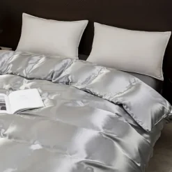 Luxury 4pcs 80g Light Luxury Color Diced Four-piece Set, 1 Suitable Bed Sheet, 1 Bed Sheet, 2 Pillowcases Suitable for Home Bedroom, Guest Room And Hotel, Good Quality And Comfortable