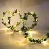 2m String Lights 20 LEDs SMD 0603 1pc Warm White Thanksgiving Day Christmas Waterproof Party Decorative USB Powered Batteries Powered
