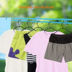 3-10m Windproof Clothesline Camping Clothesline Durable Travel Clothes Line Rope Portable Clothes Drying Line Heavy Duty Laundry Line Length Adjustable Non-slip Clothing Line Outdoor Indoor