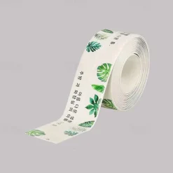 Magic Anti-Mold Peel & Stick Selfadhe Sive Caulk Tape Strip Width 3.8cm Self-Adhesive Sealing Caulk Tape Strip - Easy Peel and Stick Solution for Seamless Caulking, Waterproof and Mold-Proof PVC Mater