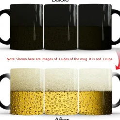 Magic Coffee Mug Oktoberfest Gift- Beer Magic Mug Festival Cup Add Hot Liquid and Beer Magic Mug Appears - 12oz Funny Ceramic Mug
