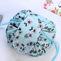 Magic Cosmetics Pouch Women Drawstring Cosmetic Bag Travel Storage Makeup Bag Organizer Female Make Up Pouch Portable Waterproof Toiletry Beauty Case