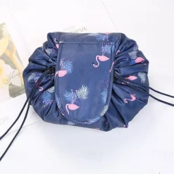 Magic Cosmetics Pouch Women Drawstring Cosmetic Bag Travel Storage Makeup Bag Organizer Female Make Up Pouch Portable Waterproof Toiletry Beauty Case