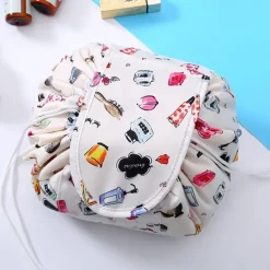 Magic Cosmetics Pouch Women Drawstring Cosmetic Bag Travel Storage Makeup Bag Organizer Female Make Up Pouch Portable Waterproof Toiletry Beauty Case