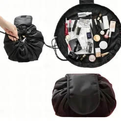 Magic Cosmetics Pouch Women Drawstring Cosmetic Bag Travel Storage Makeup Bag Organizer Female Make Up Pouch Portable Waterproof Toiletry Beauty Case