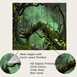 Magic Forest Landscape Wall Tapestry Art Decor Photograph Backdrop Blanket Curtain Hanging Home Bedroom Living Room Decoration