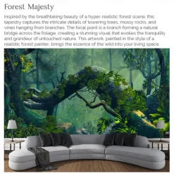 Magic Forest Landscape Wall Tapestry Art Decor Photograph Backdrop Blanket Curtain Hanging Home Bedroom Living Room Decoration