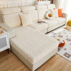 Magic Sofa Cover Stretch Jacquard Sofa Seat Couch Cushion Slipcovers, Anti-Slip Furniture Protector for Sectional 1/2/3/4 Seat Cover,L Shape Sofa Covers, Chaise Lounge Sofa Slipcover