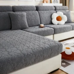 Magic Sofa Cover Stretch Jacquard Sofa Seat Couch Cushion Slipcovers, Anti-Slip Furniture Protector for Sectional 1/2/3/4 Seat Cover,L Shape Sofa Covers, Chaise Lounge Sofa Slipcover