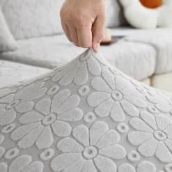 Magic Sofa Cover Stretch Jacquard Sofa Seat Couch Cushion Slipcovers, Anti-Slip Furniture Protector for Sectional 1/2/3/4 Seat Cover,L Shape Sofa Covers, Chaise Lounge Sofa Slipcover