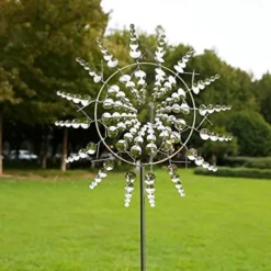 Magical Metal Garden Windmill,Kinetic Wind Spinners,Wind Sculpture for Yard 3D Outdoor Wind Kinetic Sculpture Move with The Wind - Metal Wind Spinners Suitable for Garden Terrace Lawn Yard