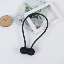 Magnetic Curtain Tie Backs Window Gold Curtain Tiebacks Buckles Holdbacks Clip for Home Bedroom Office Decorative Curtain 1 PCS