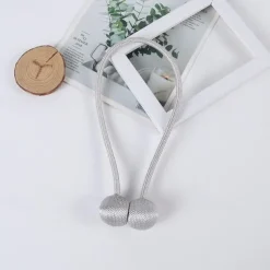 Magnetic Curtain Tie Backs Window Gold Curtain Tiebacks Buckles Holdbacks Clip for Home Bedroom Office Decorative Curtain 1 PCS