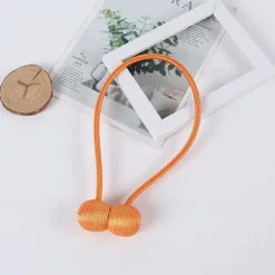 Magnetic Curtain Tie Backs Window Gold Curtain Tiebacks Buckles Holdbacks Clip for Home Bedroom Office Decorative Curtain 1 PCS